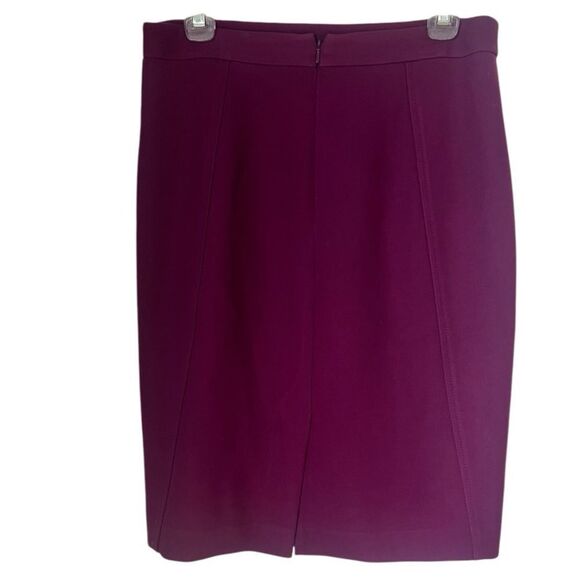 Halogen Wonen’s Plum Pencil Lined Skirt Size 4 - Picture 4 of 8